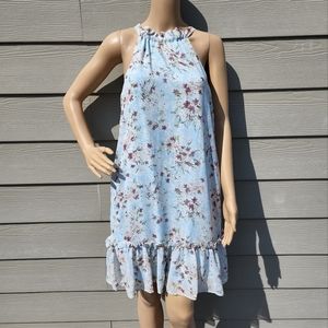 BCBGENERATION | Pastel Blue Floral Sleeveless Dress